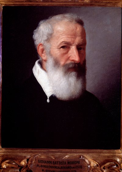 Portrét starého muže - olej na plátně od Giovanni Battista Moroni