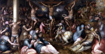 Vášeň, ze Salone delle Capriate (síň vazníků) (panel) od Giovanni Battista Naldini