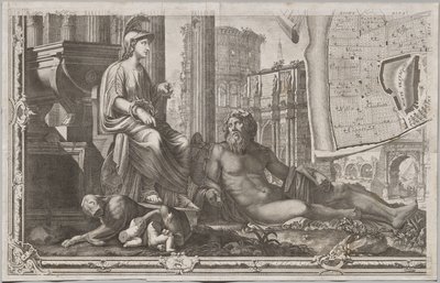 Nová mapa Říma, kterou vynesl na světlo Giambattista Nolli v roce MDCCXLVII, známá jako La Pianta Grande di Roma od Giovanni Battista Nolli