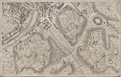 Nová mapa Říma, kterou vynesl na světlo Giambattista Nolli v roce MDCCXLVII, známá jako La Pianta Grande di Roma od Giovanni Battista Nolli