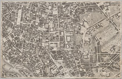 Nová mapa Říma, kterou vynesl na světlo Giambattista Nolli v roce MDCCXLVII, známá jako La Pianta Grande di Roma od Giovanni Battista Nolli