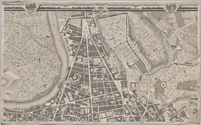 Nová mapa Říma, kterou vynesl na světlo Giambattista Nolli v roce MDCCXLVII, známá jako La Pianta Grande di Roma od Giovanni Battista Nolli