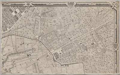 Nová mapa Říma, kterou vynesl na světlo Giambattista Nolli v roce MDCCXLVII, známá jako La Pianta Grande di Roma od Giovanni Battista Nolli