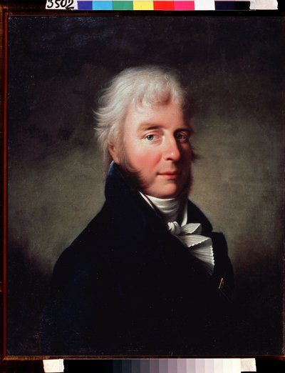 Portrét prince Sergeje F. Golitsyna (1749-1810) (Portrét prince Sergeje F. Golintsyna). Obraz Giovanni Battista Damona Ortolaniho (1750-po 1810), olej na plátně před 1810. Italské umění, klasicismus 19. stol. Státní muzeum V. Tropinina, Moskva od Giovanni Battista Ortolani Damon