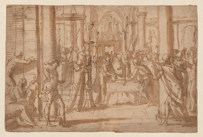 Prezentace těla svatého Antonína z Florencie od Giovanni Battista Paggi