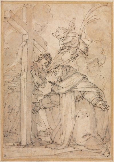Svatý Petr mučedník, 16. století. od Giovanni Battista Paggi