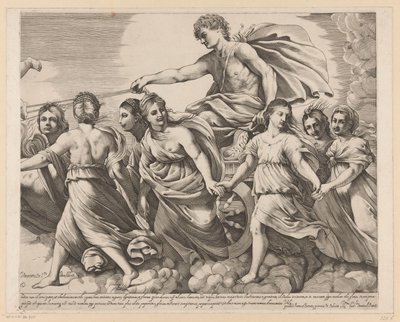 Apollo a Aurora (pravá část) od Giovanni Battista Pasqualini