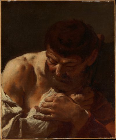 Busta muže (svatý Matěj?) od Giovanni Battista Piazzetta
