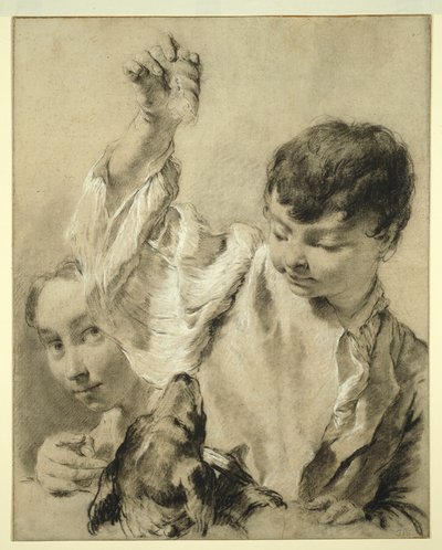 Giacomo krmí psa od Giovanni Battista Piazzetta