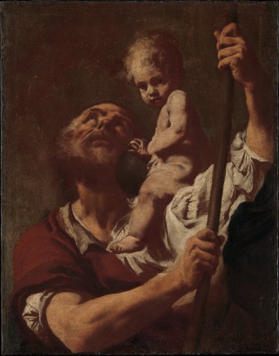Svatý Kryštof nesoucí Ježíška od Giovanni Battista Piazzetta