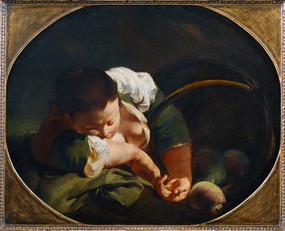 Spící farmářka (malba na plátně) od Giovanni Battista Piazzetta