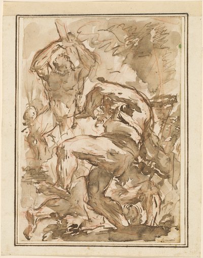 Bitva nahých mužů od Giovanni Battista Piranesi