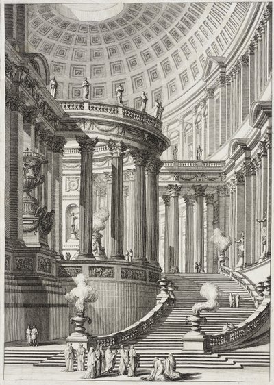 Starověký chrám od Giovanni Battista Piranesi