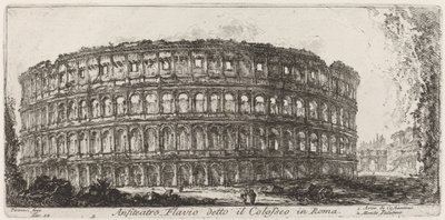Flaviův amfiteátr známý jako Koloseum od Giovanni Battista Piranesi