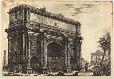 Septimiův Severův oblouk od Giovanni Battista Piranesi