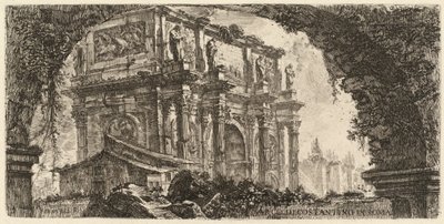Konstantinův oblouk od Giovanni Battista Piranesi