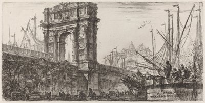 Trajanův oblouk v Anconě od Giovanni Battista Piranesi