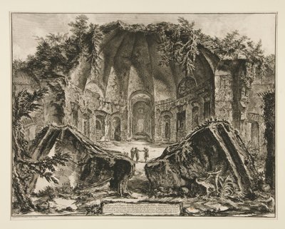 Pozůstatky chrámu boha Canopa v Hadrianu od Giovanni Battista Piranesi