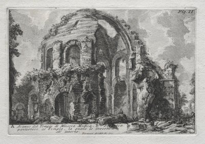 Pozůstatek chrámu Minerva Medica od Giovanni Battista Piranesi