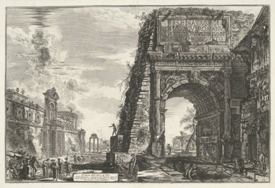 Boog van Titus te Rome von Giovanni-Battista Piranesi