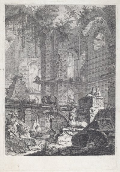 Pohřební komora od Giovanni Battista Piranesi