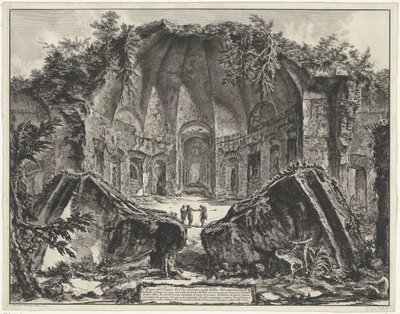 Canopus v de Villa Adriana t a Tivoli Pozůstatky chrámu Božího Canopus ve Villa Adriana v Tivoli (název na objektu) Gezichten op Rome (název série) Pohledy na Řím navržený a vyrytý architektem Giambattista Piranesi Ve (nez) iano (název série) od Giovanni Battista Piranesi
