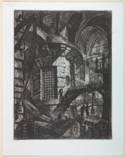 Vězeňská řada, deska III od Giovanni Battista Piranesi