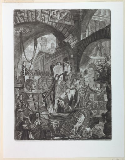 Věznice série Plate II od Giovanni Battista Piranesi