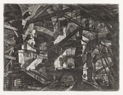 Série Věznice, deska XIV od Giovanni Battista Piranesi