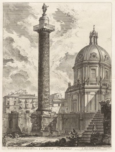 Trajánův sloup (Trajan od Giovanni Battista Piranesi