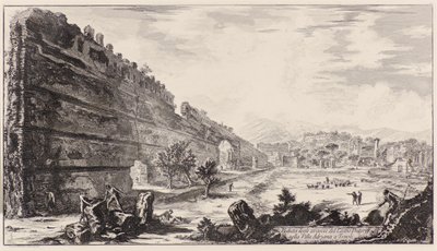 Von den Überresten des Castro Pretorio in der Villa Adriana in Tivoli von Giovanni Battista Piranesi