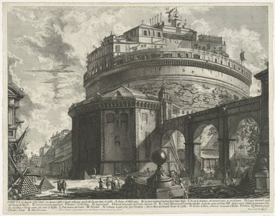 Engelsburg in Rom von Giovanni-Battista Piranesi