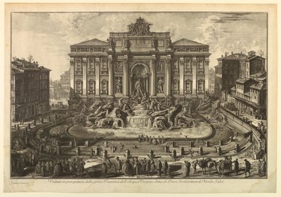 Fontána di Trevi od Giovanni Battista Piranesi