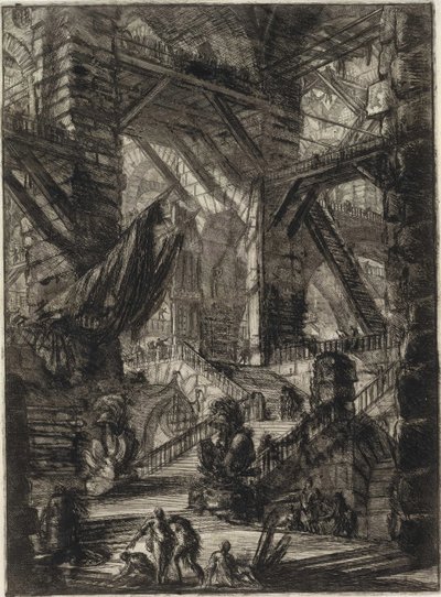 Ze série Imaginární vězení od Giovanni Battista Piranesi