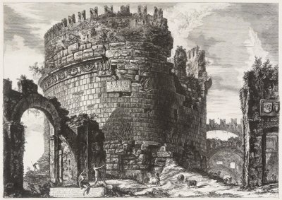 Hrobka Caecilie Metelly od Giovanni Battista Piranesi