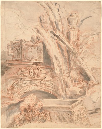 Grottesco s Neronovou hrobkou od Giovanni Battista Piranesi