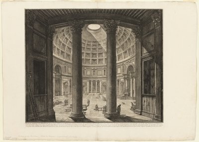 Vnitřní pohled na Pantheon, z Views of Rome od Giovanni Battista Piranesi