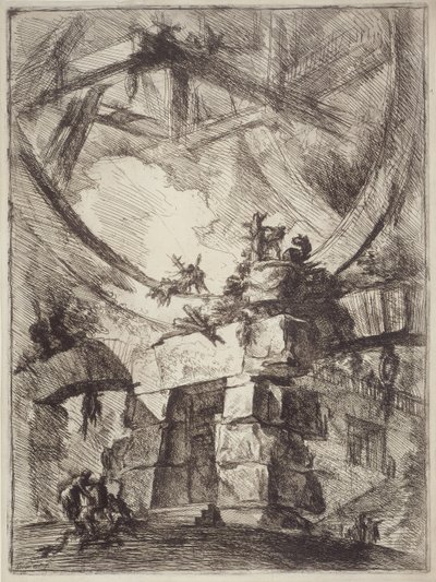 Vězení vynálezů, deska IX: Obří kolo od Giovanni Battista Piranesi