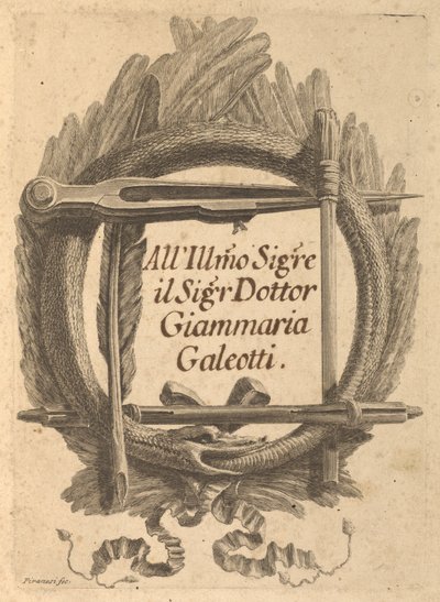 Ospravedlňující dopisy napsané Milordu Charlemontovi a jeho agentům v Římě od Giovanni Battista Piranesi