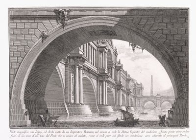 Nádherný most s lodžií od Giovanni Battista Piranesi