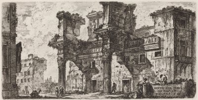 Část fóra Nerva od Giovanni Battista Piranesi