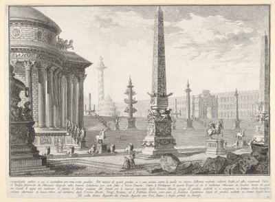 Deska 10: Starověký Kapitol vystoupal přibližně o sto schodů [...] Campido..., 1743. od Giovanni Battista Piranesi