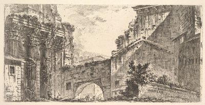 Deska 15: Forum of Augustus Forum of Augustus, ca. 1748. od Giovanni Battista Piranesi