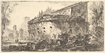 Deska 18: Hrobka Scipiova hrobu rodiny de Scipioni, ca. 1748. od Giovanni Battista Piranesi