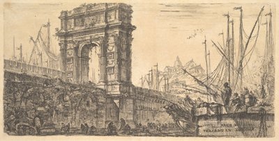 Deska 28: Trajanův oblouk v Anconě Arco di Trajano v Anconě, ca. 1748. od Giovanni Battista Piranesi