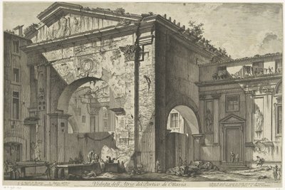 Portikus der Octavia in Rom von Giovanni-Battista Piranesi