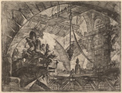 Vězni na projekční platformě od Giovanni Battista Piranesi