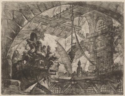 Vězni na projekční platformě od Giovanni Battista Piranesi