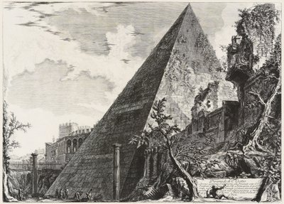 Pyramida Gaia Cestia od Giovanni Battista Piranesi