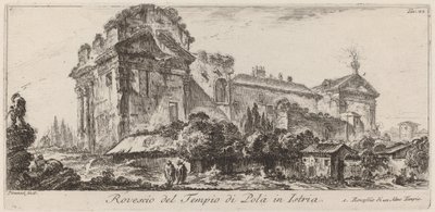 Rub chrámu v Pule na Istrii od Giovanni Battista Piranesi